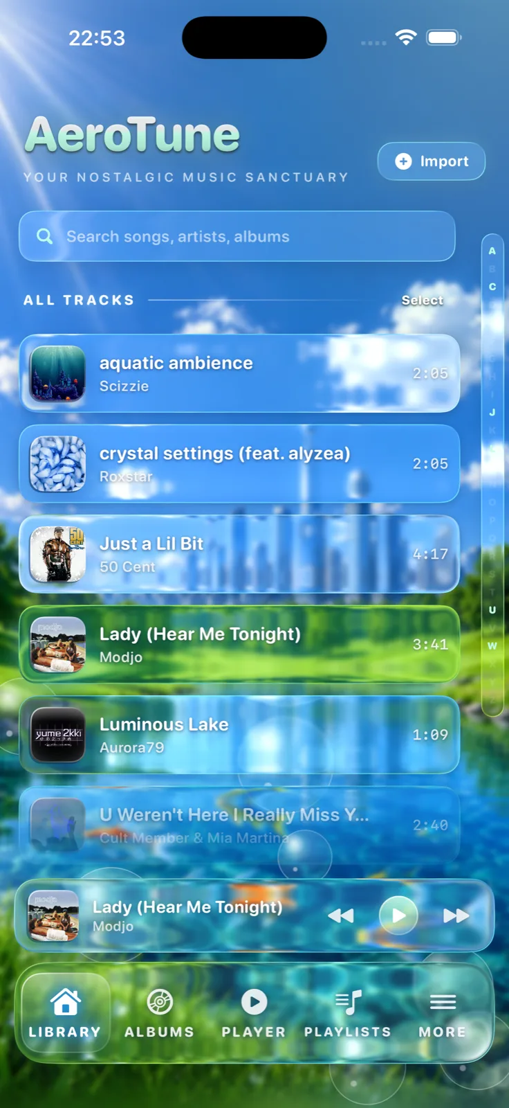 AeroTune music library